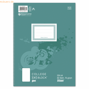 9002244565674 - Collegeblock 040480000 Style Lineatur 20 blanko A4 70g schwarz 80 Blatt 9002244565674 Ursus 9002244565674 - Collegeblock 040480000 Style Lineatur 20 blanko A4 70g schwarz 80 Blatt 9002244565674 Ursus