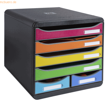 9002490312794 - Schubladenbox BIG BOX MAXI 312798D 6Schübe regenbogen 9002490312794 Exacompta 9002490312794 - Schubladenbox BIG BOX MAXI 312798D 6Schübe regenbogen 9002490312794 Exacompta