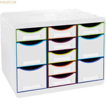9002490313913 - Schubladenbox STORE-BOX MULTI 313913D 11Schübe harlekinws 9002490313913 Exacompta