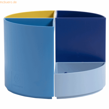 9002490682026 - Stiftebox BEE BLUE The Quarter modulare Kreisform 3 gleich hohe & 1 niedriges Viertel stapelbar Kunststoff mehrfarbig 9002490682026 - Stiftebox BEE BLUE The Quarter modulare Kreisform 3 gleich hohe & 1 niedriges Viertel stapelbar Kunststoff mehrfarbig