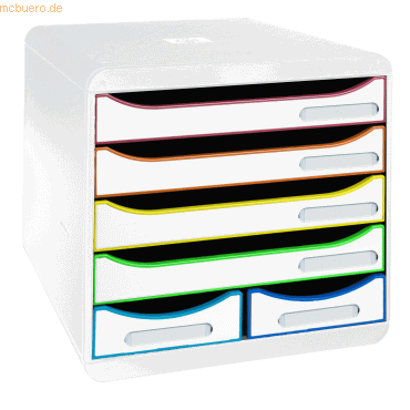 9002493312913 - Schubladenbox BIG BOX MAXI 312913D 6Schübe harlekinws 9002493312913 Exacompta