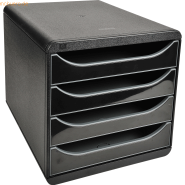 9002493423275 - Schubladenbox Bigbox 4 Schubladen glänzend schwarz 9002493423275 EXACOMPTA 9002493423275 - Schubladenbox Bigbox 4 Schubladen glänzend schwarz 9002493423275 EXACOMPTA