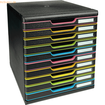 9002493423664 - Schubladenbox Modulo10 Fächer Polystyrol Schwarz Harlequin 288 x 35 x 32 cm 9002493423664 - Schubladenbox Modulo10 Fächer Polystyrol Schwarz Harlequin 288 x 35 x 32 cm