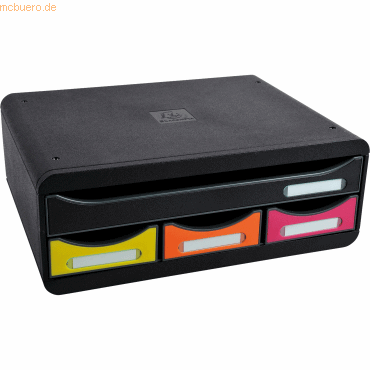 9002493424173 - Schubladenbox Toolbox 319798D schwarz bunt 4 Schubladen geschlossen 9002493424173 Exacompta 9002493424173 - Schubladenbox Toolbox 319798D schwarz bunt 4 Schubladen geschlossen 9002493424173 Exacompta