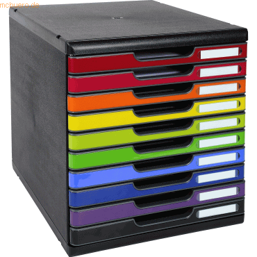 9002493424227 - Schubladenbox Modulo 2x rot orange gelb 2x grün 2x blau violett schwarz 302798D DIN A4 mit 10 Schubladen 9002493424227 - Schubladenbox Modulo 2x rot orange gelb 2x grün 2x blau violett schwarz 302798D DIN A4 mit 10 Schubladen