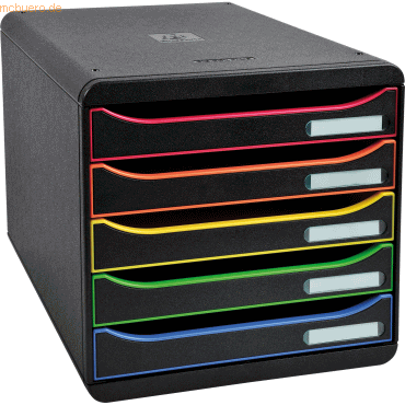 9002493424258 - Liderpapel - Schubladenbox big-box plus 5 Schubladen din A4 Überbreite Polystyrol Gehäusefarbe schwarz Farbe der Schublade schwarz harlekin 9002493424258 - Liderpapel - Schubladenbox big-box plus 5 Schubladen din A4 Überbreite Polystyrol Gehäusefarbe schwarz Farbe der Schublade schwarz harlekin