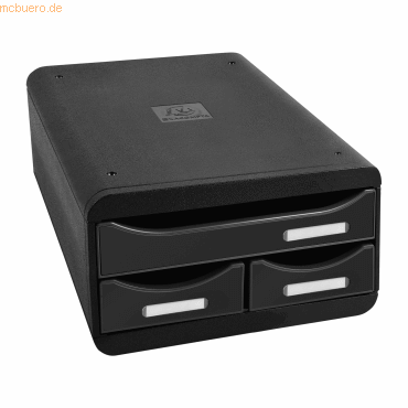 9002493424906 - Schubladenbox SMALL-BOX Glossy 311714D 3Schübe schwarz 9002493424906 Exacompta 9002493424906 - Schubladenbox SMALL-BOX Glossy 311714D 3Schübe schwarz 9002493424906 Exacompta