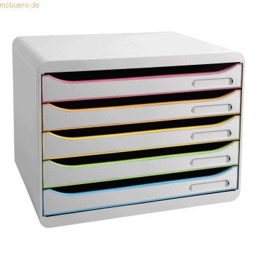 9002493430143 - Schubladenbox BIG-BOX PLUS 308714D quer 5Sch harlekinws 9002493430143 Exacompta