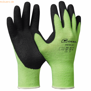 9002701792223 - Montagehandschuhe WINTER LITE Nitril mit Sandy Finish grün Größe 9   L 9002701792223 Gebol
