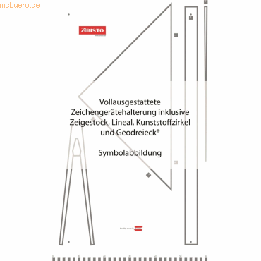 9003182198559 - Wandtafelgeräte-Set 1985W 4 Zeichenutensilien und Kunststofftaf