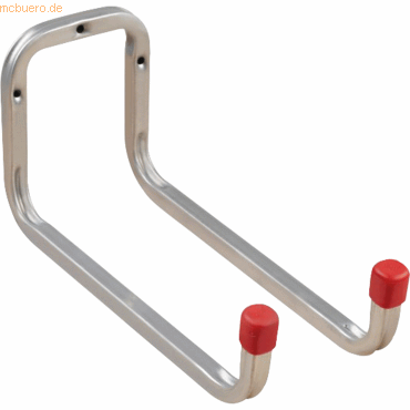 9010124519945 - Gerätehalter 25 x 12 x 98 cm (B x H x T) 2 Greifer Stahl silber 9010124519945 - Gerätehalter 25 x 12 x 98 cm (B x H x T) 2 Greifer Stahl silber
