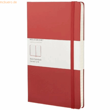 Moleskine Notizbuch L A5 13x21cm liniert Hardcover rot