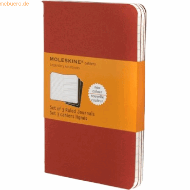 9788862930956 - Notizheft Cahier P A6 9x14cm VE=3 Stück liniert preiselbeerr