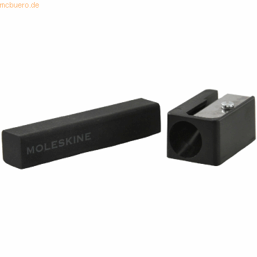 9788866132950 - Anspitzer-Radierer-Set schwarz