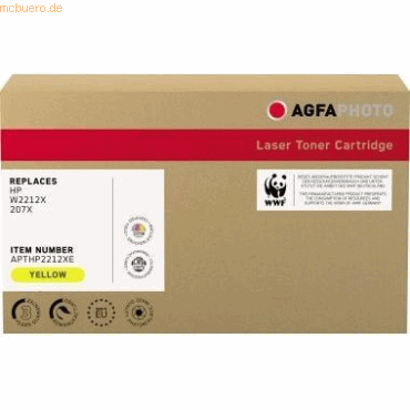 4250164896841 - Toner APTHP2212XE wie HP W2212X 207X gelb 4250164896841 AgfaPhoto