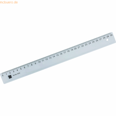 4007735015725 - 10 x Lineal Kunststoff 30cm transparent