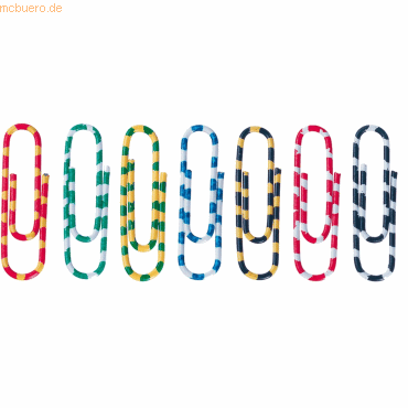 4007735225612 - Briefklammer Zebra kunststoffüberzogen 28mm farbig sortiert VE=90