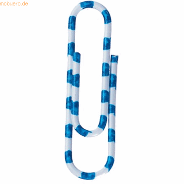4007735225742 - Briefklammer Zebra kunststoffüberzogen 28mm weiß-blau VE=300 Stüc 4007735225742 - Briefklammer Zebra kunststoffüberzogen 28mm weiß-blau VE=300 Stüc