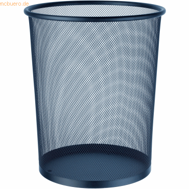 4007735292416 - Papier-Abfallsammler lackiertes Metall gelocht schwarz