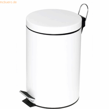 4007735296100 - Tretabfalleimer mit Kunststoffeinsatz 12 Liter weiß 4007735296100 - Tretabfalleimer mit Kunststoffeinsatz 12 Liter weiß