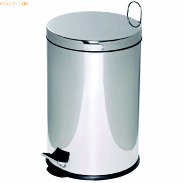 4007735296278 - Tretabfalleimer Stahl kunststoffbeschichtet 20l chrom