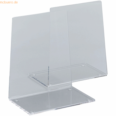 4007735044534 - Buchstütze Acryl 136x90x155mm glasklar VE=2 Stück