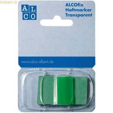 4007735682576 - 20 x Haftmarker Alcofix 43x25mm grün Kunststoffspender VE=50 Stüc 4007735682576 - 20 x Haftmarker Alcofix 43x25mm grün Kunststoffspender VE=50 Stüc