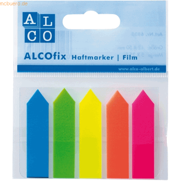 4007735068356 - Haftmarker Pfeil 12x50mm VE=125 Blatt 5 Farben