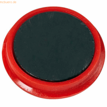 4007735685829 - Haftmagnet Metall Kunststoff 40mm TG 800 g rot VE=10 Stück