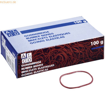 4007735073008 - Gummiring Naturkautschuk 40mm rot 100g