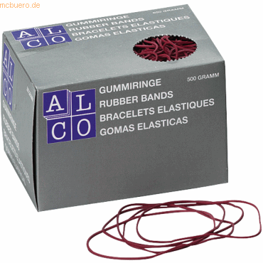 4007735007386 - Gummiring 40mm Kautschuk rot 500 g Pack 500 Gramm