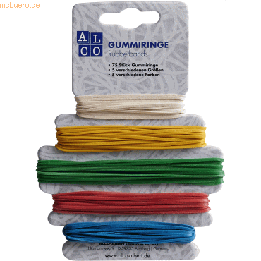 4007735074456 - Gummiringe Naturkautschuk sortiert 75 Stück