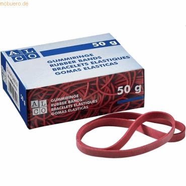 4007735075231 - 10 x Gummiband Naturkautschuk 17x200mm rot 50g