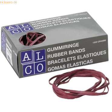 4007735076313 - Gummiband Naturkautschuk 10x150mm rot 1000g