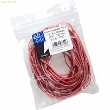 4007735077006 - Gummiband Naturkautschuk sortiert rot 50g 4007735077006 - Gummiband Naturkautschuk sortiert rot 50g
