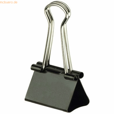 4007735781149 - 10 x Foldbackklammer Metall vernickelt 19mm schwarz VE=30 Stück 4007735781149 - 10 x Foldbackklammer Metall vernickelt 19mm schwarz VE=30 Stück