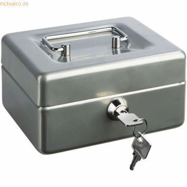 4007735845360 - Geldkassette Stahlblech mit Schloss 250x170x90mm silber