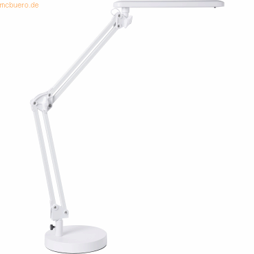 Alco LED-Schreibtischleuchte 963 mit Fuß weiß
