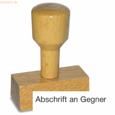 4011272701027 - Textstempel LST803 mit Text Abschrift an Gegner Holz braun