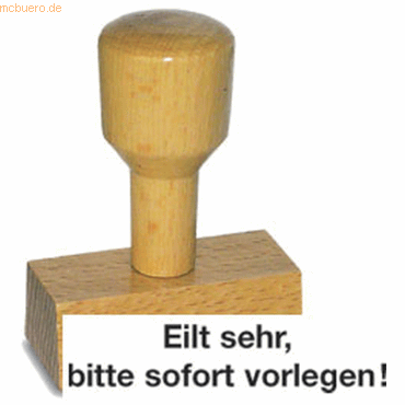 4011272701126 - Textstempel LST813 mit Text Eilt sehr bitte sofort vorlegen Holz braun 4011272701126 - Textstempel LST813 mit Text Eilt sehr bitte sofort vorlegen Holz braun