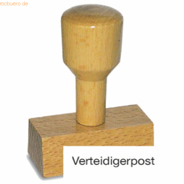 4011272701171 - Textstempel LST818 mit Text Verteidigerpost Holz braun