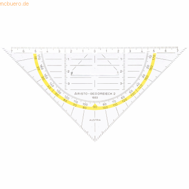 9003182015535 - AR 1553 - Geo-Dreieck mit Griff Hypotenuse-Länge 160mm