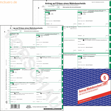 4004182028872 - Mahnbescheid für maschinelles Mahnverfahren A4 4004182028872 AVERY Zweckform