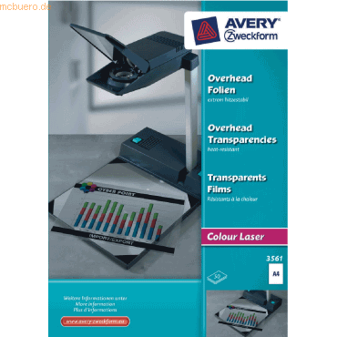 Avery Zweckform Laserfolie A4 0,13mm VE=50 Blatt