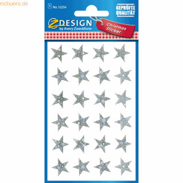 4004182522561 - 10 x Sticker Weihnachten Effektfolie 1 Bogen Motiv Sterne sil 4004182522561 - 10 x Sticker Weihnachten Effektfolie 1 Bogen Motiv Sterne sil