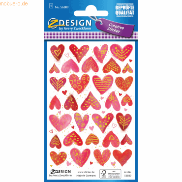 4004182568897 - 10 x Deko Sticker Papier Herzen mehrfarbig 47 Aufkleber 4004182568897 - 10 x Deko Sticker Papier Herzen mehrfarbig 47 Aufkleber