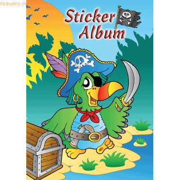 4004182577998 - AVERY Zweckform ZDesign Stickeralbum Pirat DIN A5 16 Seiten Papier silikoniert - 1 Stück (57799)