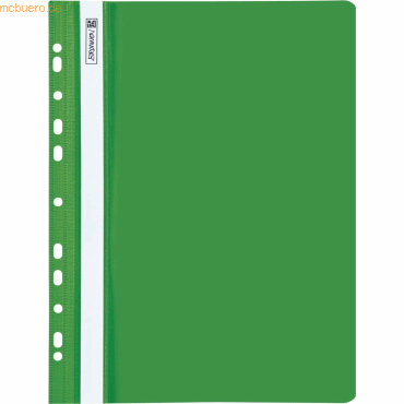 4003273627840 - Schnellhefter 102015250 A4 grün Polyvinylchlorid (PVC) Vorderdeckel transparent 4003273627840 Brunnen