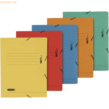 4003273562530 - 10 x Sammelmappe FACT!plus A4 Karton 375g qm farbig sortiert 4003273562530 - 10 x Sammelmappe FACT!plus A4 Karton 375g qm farbig sortiert