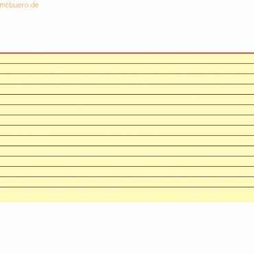 4003273013933 - Karteikarten 102260110 gelb A6 liniert 180g  4003273013933 100 Stück